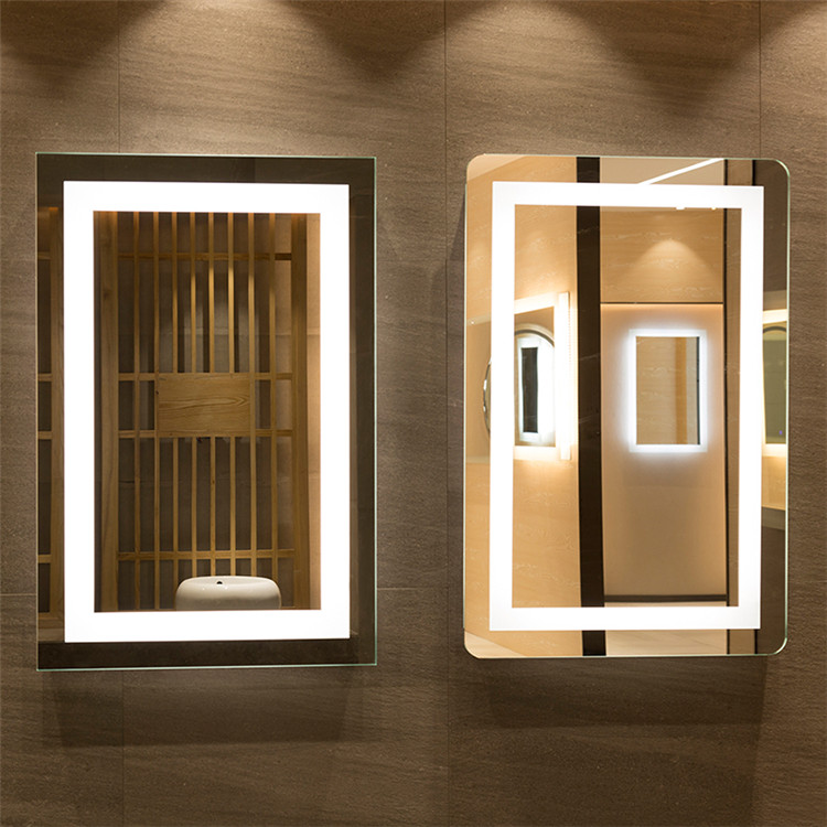 Modern Design Makeup Mirror With Lights Touch Sensor Anti Fog Illuminated Vanity Mirrors