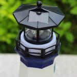 Weather Proof 12 Inch Garden Lighthouse Rotating Light