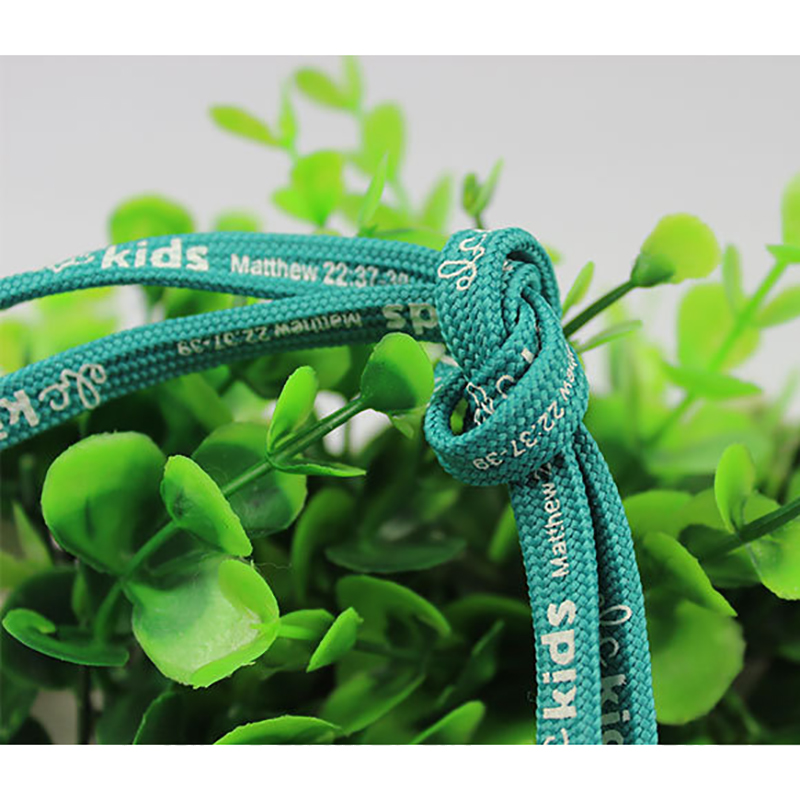 Green 10mm Drawstring Cord For Hoodie 1cm Flat Cord Drawstring