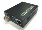 100M Rate Black Box Media Converter , SFP Port Single Mode Fiber Converter