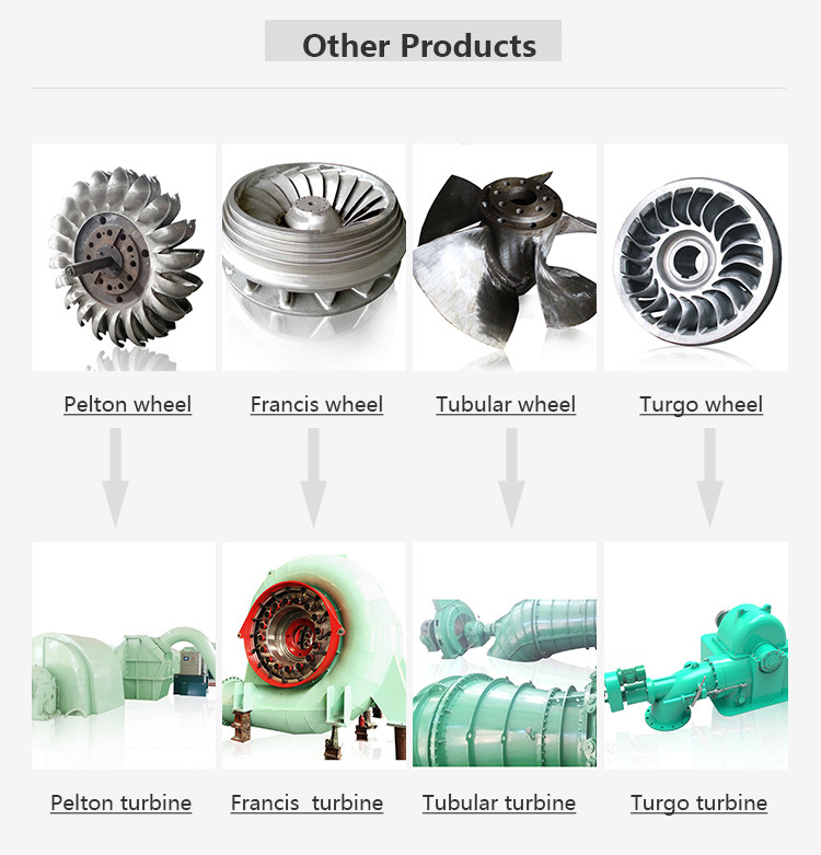 Hight Head Pelton Turbine Generator Used In Hydropower Plants OEM Service