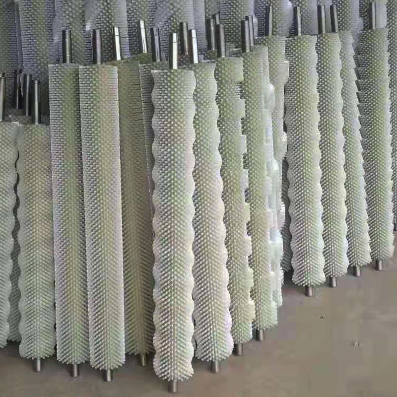 Spiral Round Conveyor Cylinder Brushes For Industrial Cleaning