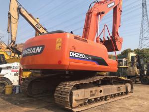 China 22 Ton Original Doosan Used Track Excavators DH220LC-7 108kw 6660mm Digging Depth wholesale