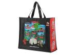 Handled Laminated Pp Woven Bag Full Printing Portable Plastic Shopping Bags