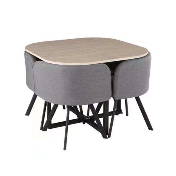 Anti Collision Kitchen Dining Room Table Set 100*100*75cm rectangle Dining