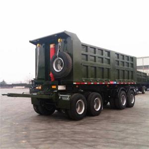 China Straight Through Frame 4 Axle 35CBM Tipper Semi Trailer wholesale