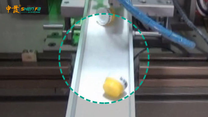 SF-SR12B-T Automatic Screen Printing Machine For Plastic Cap / Aluminium Cap