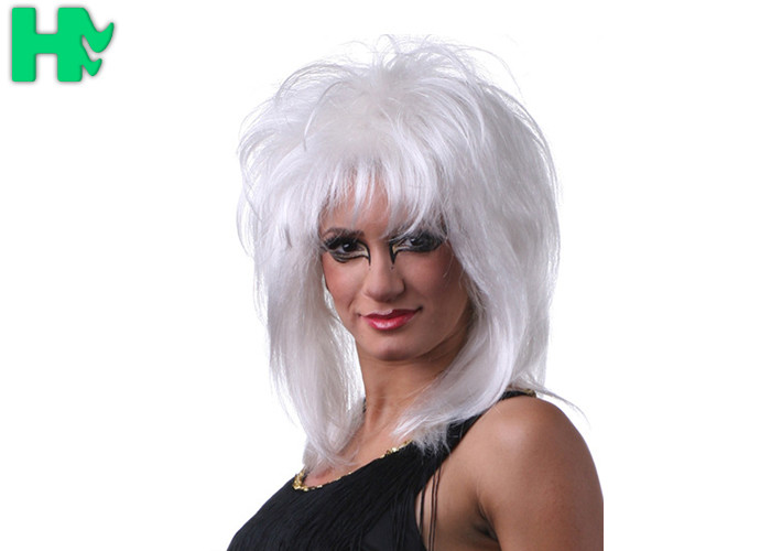 Brown Short Synthetic Wigs High Temperature Silk Cheap Synthetic Wigs For Ladies