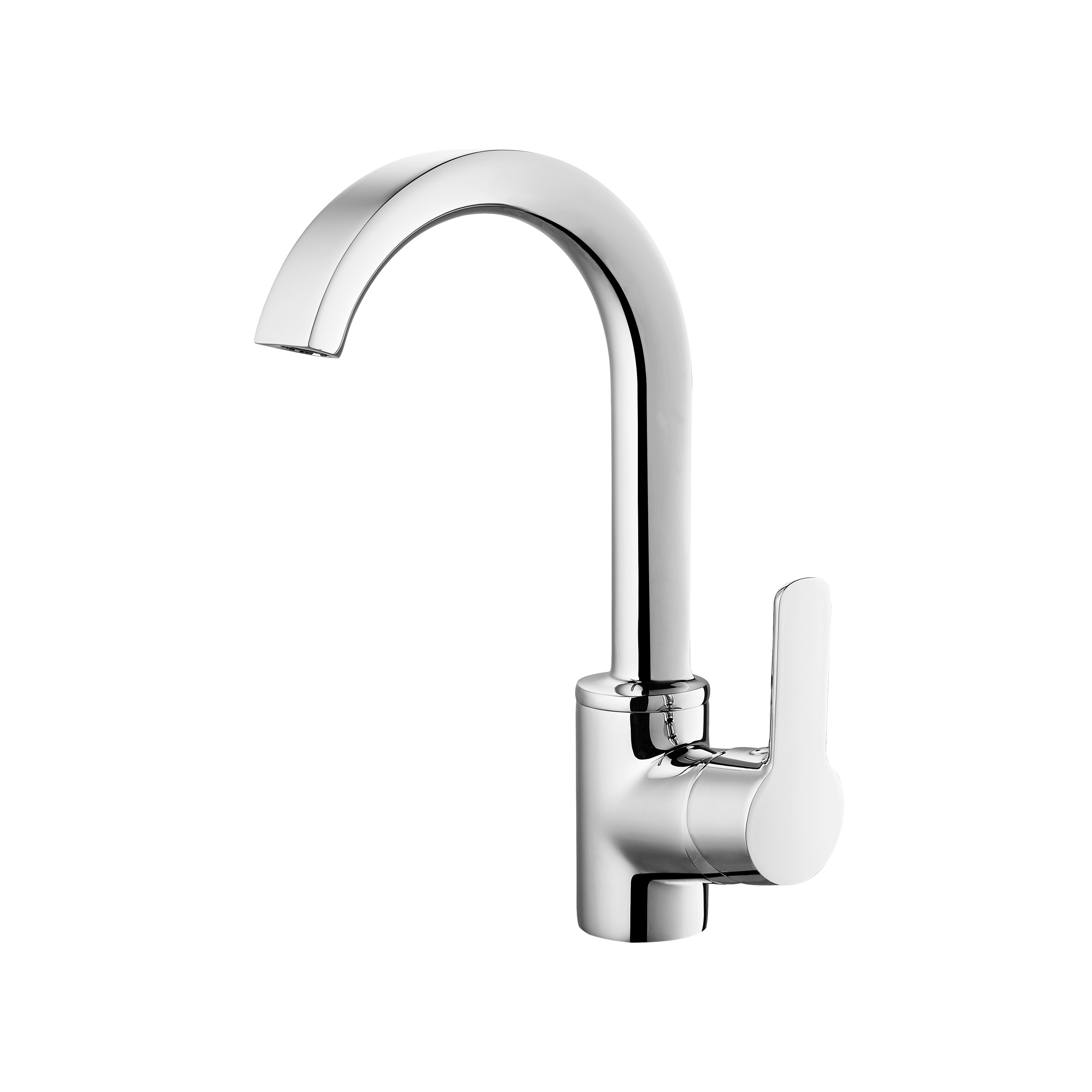 Modern 2 In 1 Sink Mixer Zinc Handle Low Pressure Kitchen Mixer Tap