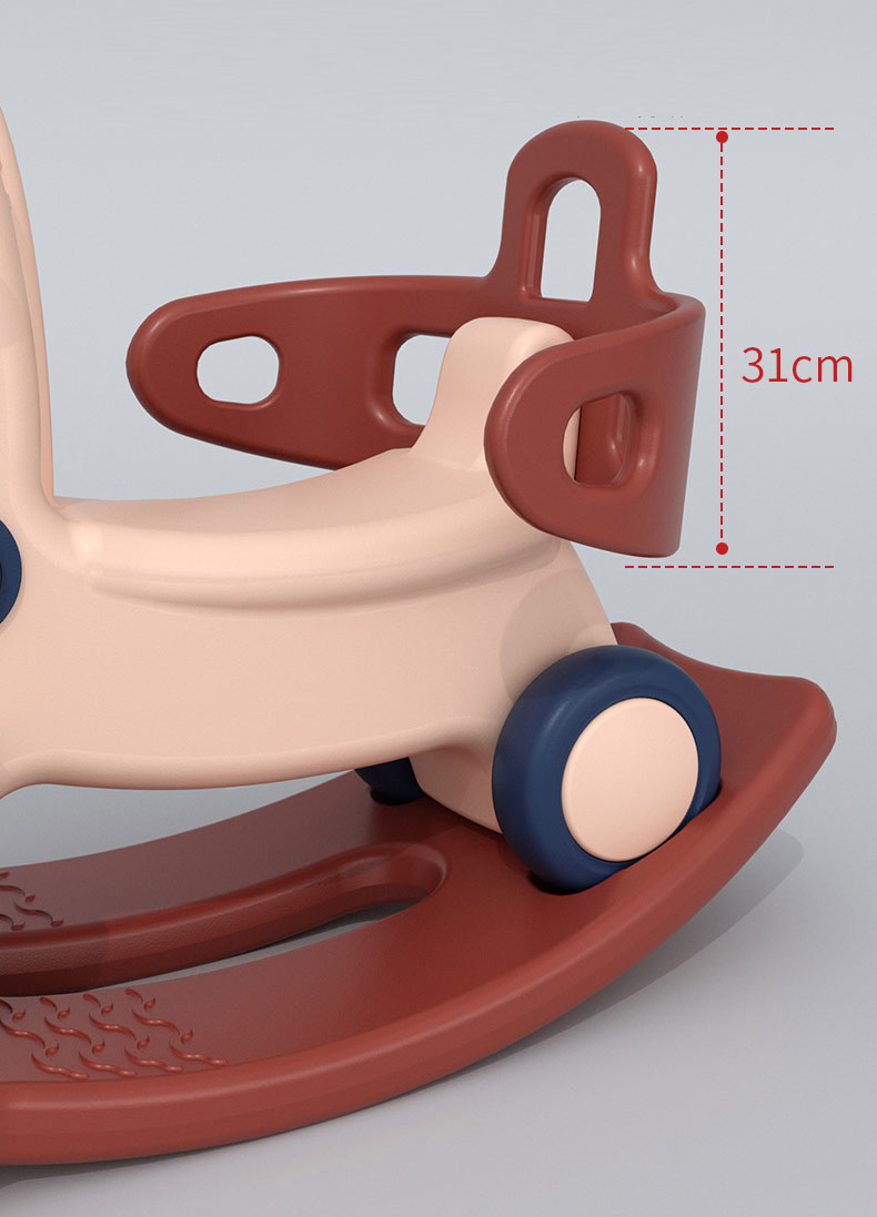 1-5 Year Olds Unisex PVC Rocking Horse Roller Coaster Fun and Exciting Toddler Playtime