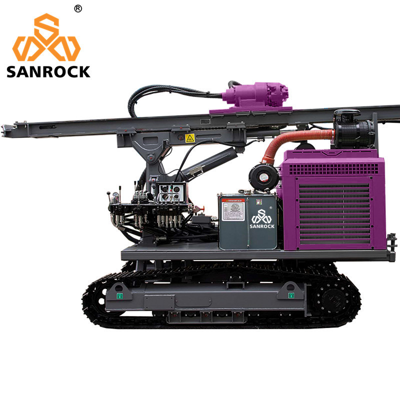 Solar Pile Driver Machine Hydraulic Portable Pile Driver Screw Pile Driving Equipment with Rotary Torque 10000N.m