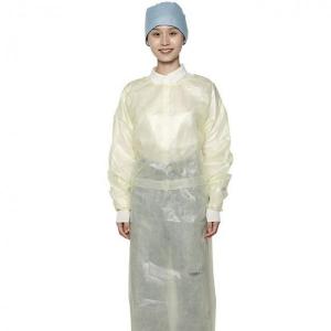 China Aami Level Yellow Disposable Isolation Gown Medical Isolation Clothing wholesale