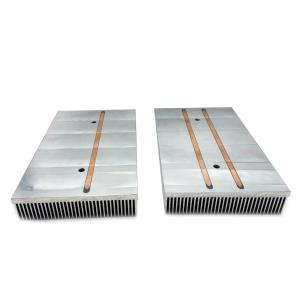 China Custom Led Heat Sink Radiator Aluminum Manufacturer Anodized Extruded Aluminum Heatsink Heat Sink with Copper Heat Pipe wholesale