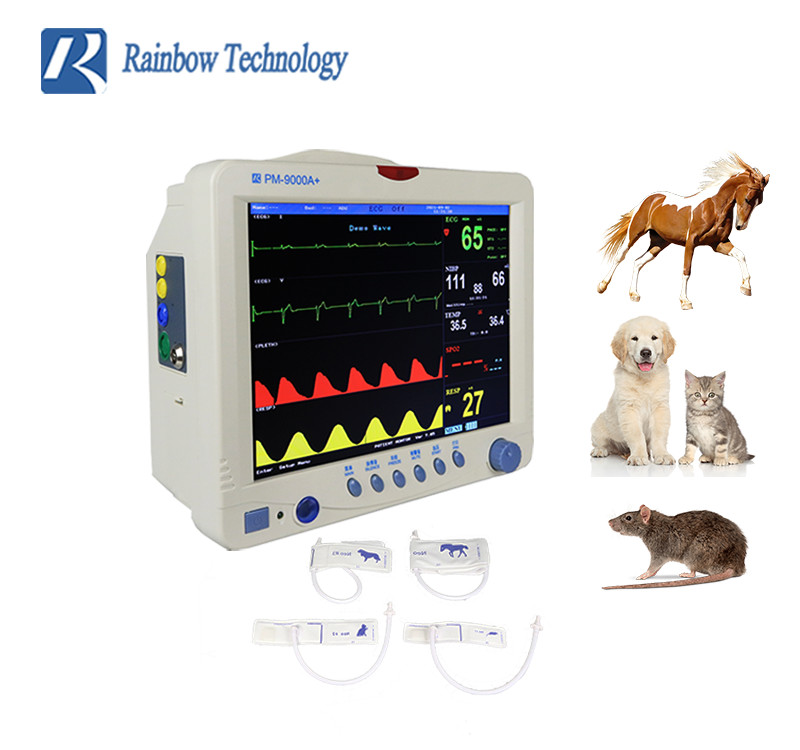 SpO2 Veterinary Monitoring Equipment 12.1 inch 6 Parameters Veterinary Vital Signs Monitor