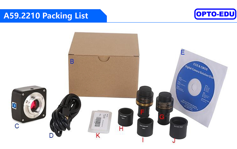 OPTO EDU A59.2210 USB3.0 CMOS Digital Microscope Camera