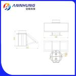 35W 60fpm Solar Chimney Warning Light 20000cd UV Polycarbonate