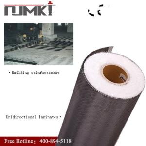 China Abrasion Resistant Carbon Fiber Wrap Fabric 200 Gsm 3400GPA Unidirectional Fabric wholesale