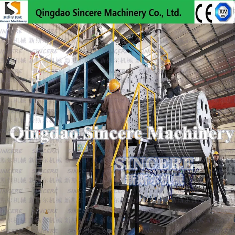 PE/PP Hollow-Walled Spiral-Wound Pipes Production Line, Spirally Winding Pipe Welding Production Machine, Manhole Pipe Extrusion Lines