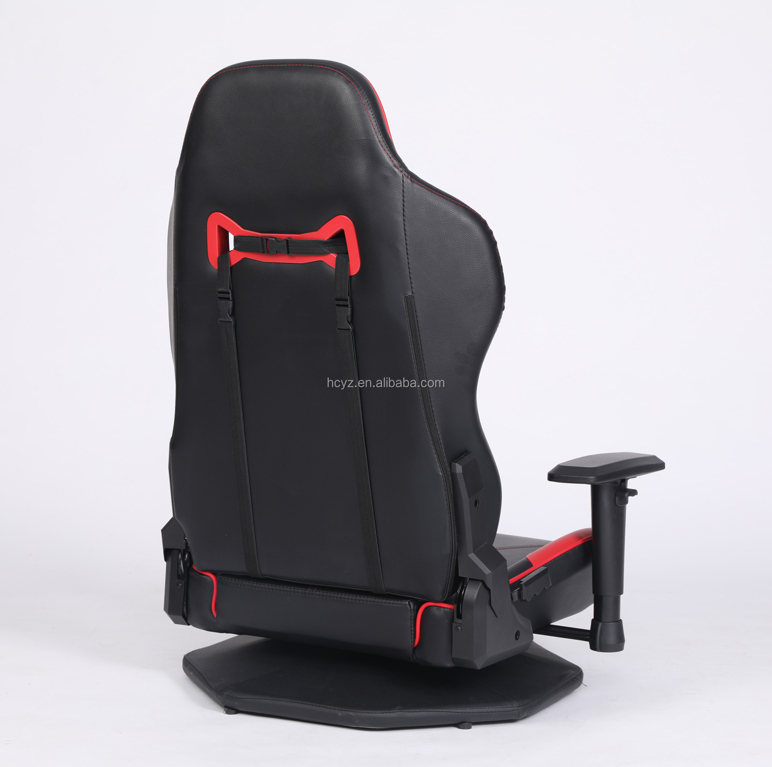 HCYZ Gray PVC Leather Computer Gaming Chair with Rotating Design Affordable and Durable