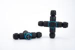 Waterproof Outdoor IP68 Quick Connector 4 Ways Electrical Cable Connector