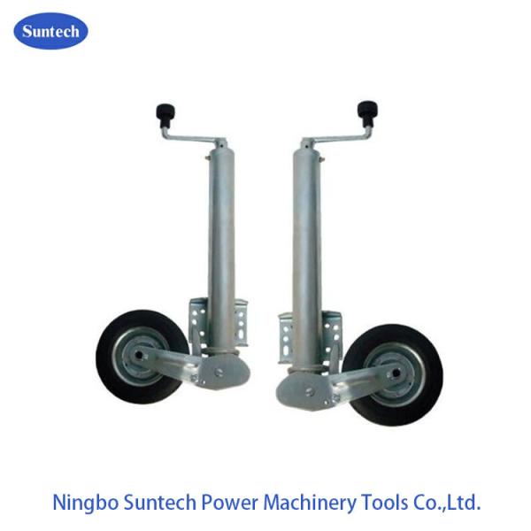 Quality 6″ 350kg Solid Rubber Wind Up Jockey Wheel For Box Trailer for sale