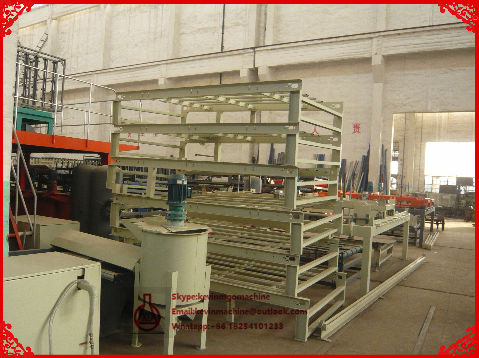 Energy Efficient Steel Texture 1.5 * 18 m Door Making Machines for Fiber Cement Door