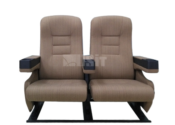 High Back Theater Seating Furniture Chairs Vented Seat Pan Design Commercial