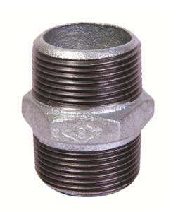 China malleable iron pipe fitting hexagon nipple wholesale