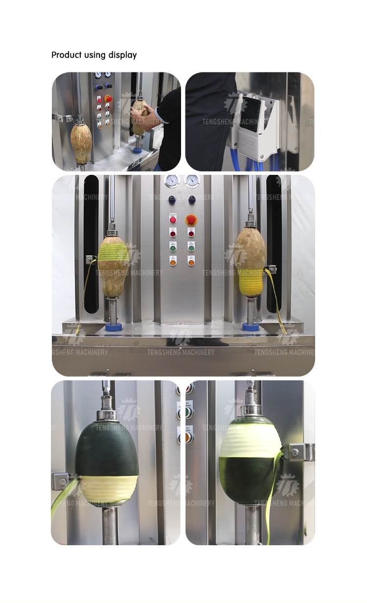 1.5KW 300KG Double head single knife peeling machine automatic stainless steel peeling machine