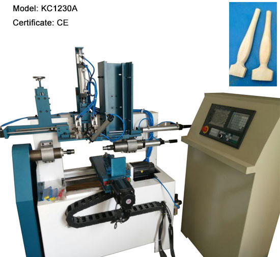 Painting brush wooden handle making machine KC1230A full automatic for rounding the end of wooden handle