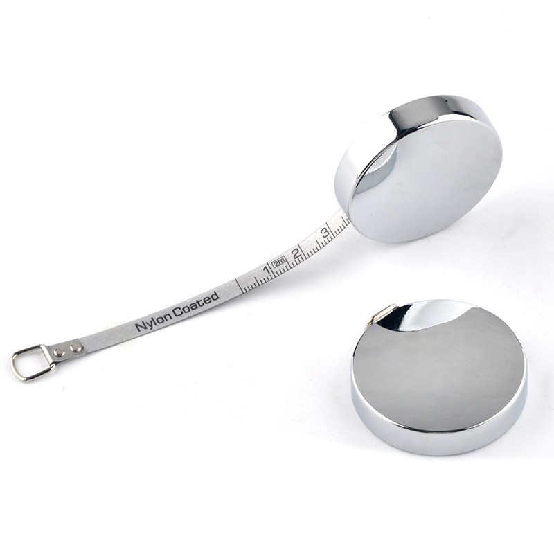 Wintape 2m 80inches Imitating Metal Galvanized In Silver Or Gold Round Shape Wholesale Mini Steel Tape Measure