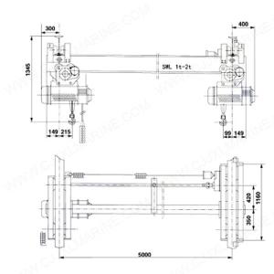 China Twin Beam Engine-room Crane wholesale