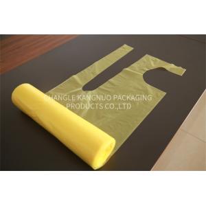 China Durable Disposable Medical Aprons Yellow LDPE Aprons Waterproof Long Life wholesale