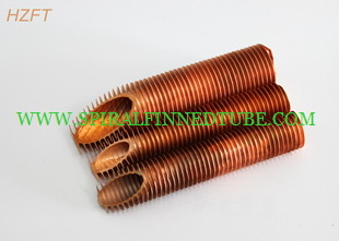 Heat Exchanging Parts Extruded Spiral Finned Aluminum Tube / Fin Tube Exchanger