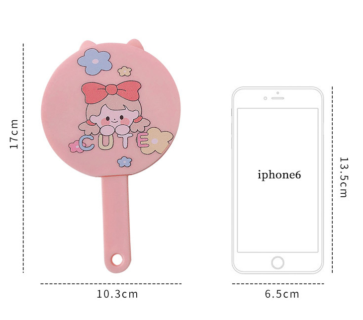 Customizable Makeup Compact for Everyday Mini Pocket Square Vanity Cosmetic Mirror