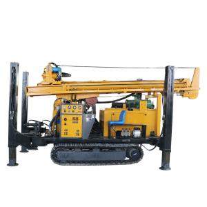 China Hydraulic Crawler Water Well Drilling Machine 70KW Diesel Engine 260m Bore Depth wholesale