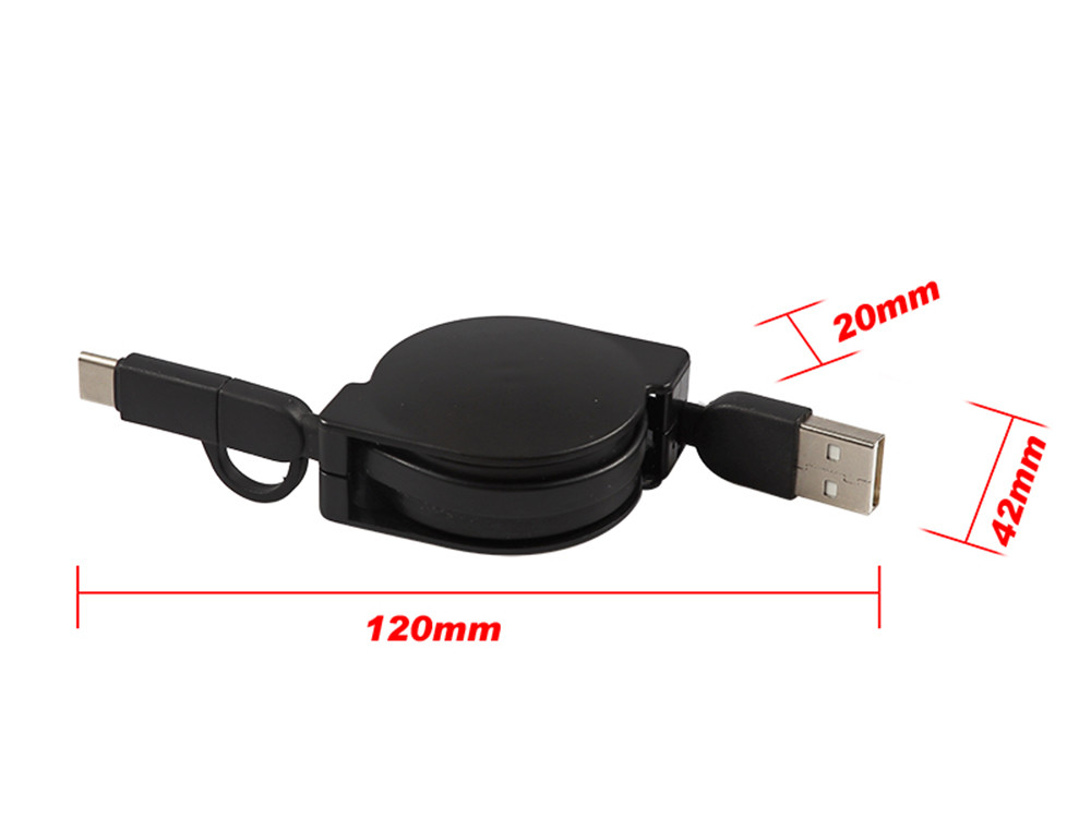 Super Heavy 2 In 1 High Speed USB Cable , 8 Pin Samrtphone USB Extension Wire