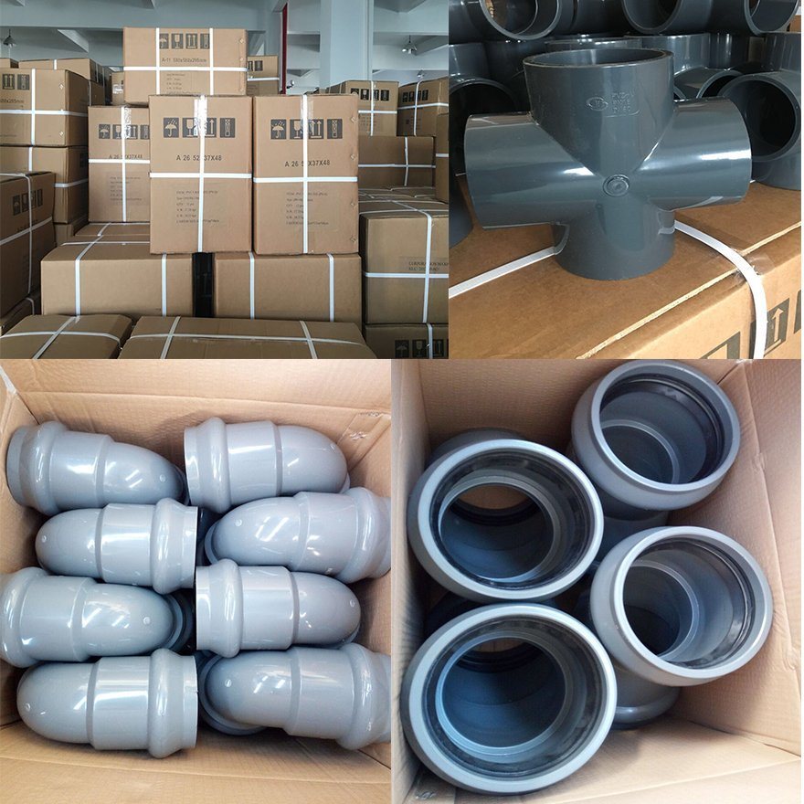 63mm DIN Pn16 UPVC PVC Pipe Fitting 45 Degree Elbows