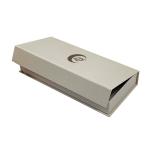 White Stylish Magnetic Packaging Box UV Coated Flip Magnetic Gift Box For