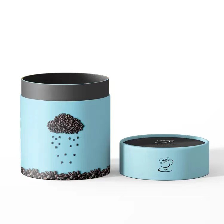 Custom Food Tea Round Cylinder Coffee Paper Tube Packaging for Your Unique Requirements