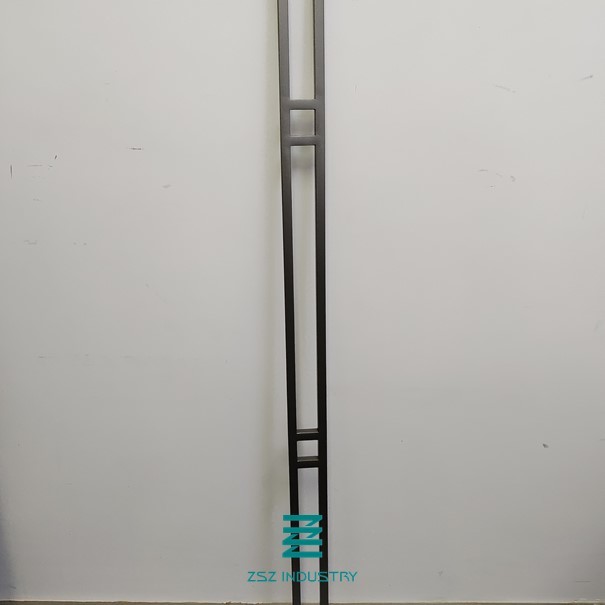 Ash grey Double bar iron hollow tube square 1/2" x 1/2" iron balusters fence post