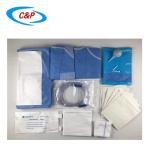 Medical Drapes Hospital Nonwoven Blue Cesarean Surgery Pack for Cesarean Section