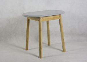 China MDF 42cm High 46cm Long Wooden Stool With Cushion wholesale