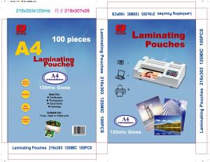 China A4 A3 laminating pouches film lamination pouch film lamination pouches 75MIC 80MIC 100MIC 125MIC 150MIC 175MIC 200MIC 2 wholesale
