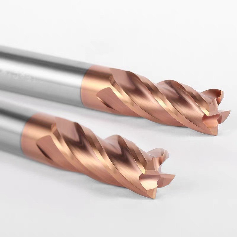 Tungsten Steel CNC End Mill Cutter Flat Milling Cutting Tool Nano coating