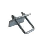 Square Zinc Beam Clamp Blue White Stamping Parts U Form Bolt Steel Strut
