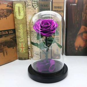 China Wholesale Forever Roses preserved roses in glass dome Fresh flower rose Christmas Decorations wholesale