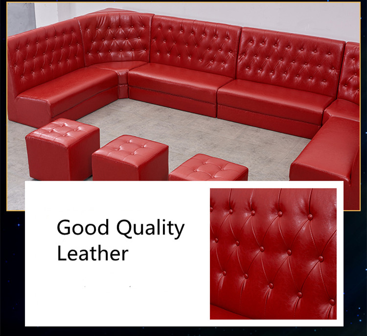 Modular U Shaped Leather Sectional Couch With Chaise Hotel Lobby Princess