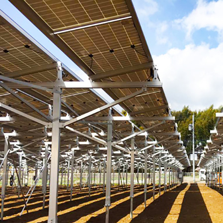HDG Steel Solar Panel Mounting Structure For Industrial Thickness: 1.2 - 6 mm