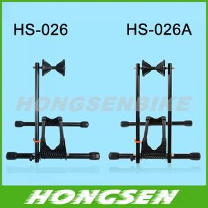 China HS-026A Unique and stable bicycle shop display steel rack stand wholesale